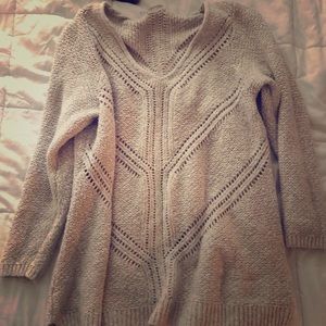 Cream colored sweater top